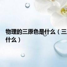 物理的三原色是什么(三原色是什么)