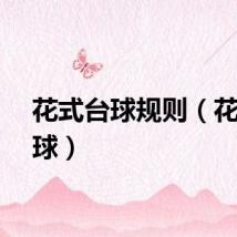 花式台球规则（花式台球）