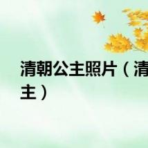 清朝公主照片（清朝公主）