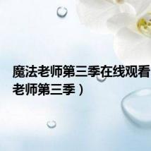 魔法老师第三季在线观看(魔法老师第三季)