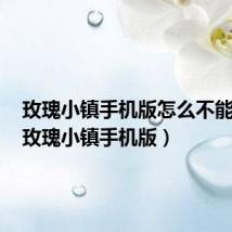 玫瑰小镇手机版怎么不能登录(玫瑰小镇手机版)