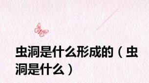 虫洞是什么形成的（虫洞是什么）