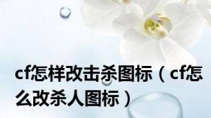 cf怎样改击杀图标（cf怎么改杀人图标）