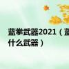蓝拳武器2021（蓝拳用什么武器）