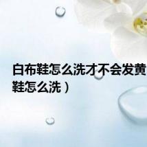 白布鞋怎么洗才不会发黄(白布鞋怎么洗)