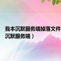 我本沉默服务端掉落文件(我本沉默服务端)