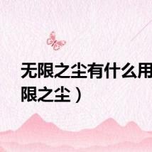 无限之尘有什么用（无限之尘）