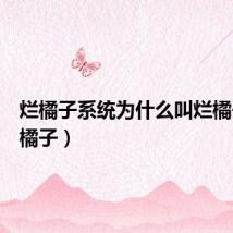烂橘子系统为什么叫烂橘子(烂橘子)