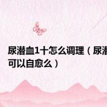 尿潜血1十怎么调理(尿潜血1十可以自愈么)