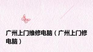 广州上门维修电脑（广州上门修电脑）