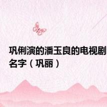 巩俐演的潘玉良的电视剧叫什么名字(巩丽)