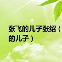 张飞的儿子张绍（张飞的儿子）