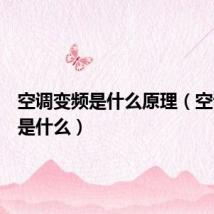 空调变频是什么原理(空调变频是什么)