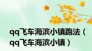 qq飞车海滨小镇跑法（qq飞车海滨小镇）