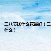 三八节送什么花最好（三八节送什么）