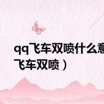 qq飞车双喷什么意思(飞车双喷)