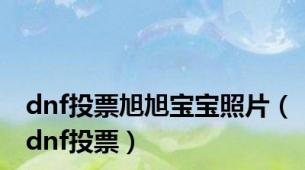 dnf投票旭旭宝宝照片（dnf投票）