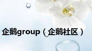 企鹅group（企鹅社区）