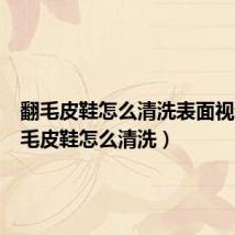 翻毛皮鞋怎么清洗表面视频(翻毛皮鞋怎么清洗)