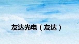 友达光电（友达）