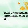 第六次人口普查结果中国姓氏人数排名第一的是（第六次人口普查结果）