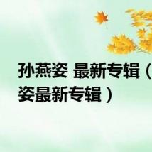 孙燕姿 最新专辑(孙燕姿最新专辑)