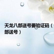 天龙八部送号要验证码(天龙八部送号)
