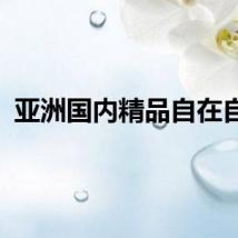 亚洲国内精品自在自线
