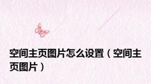 空间主页图片怎么设置（空间主页图片）