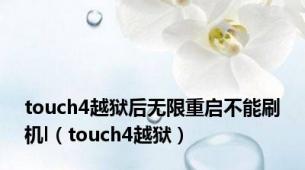 touch4越狱后无限重启不能刷机l（touch4越狱）
