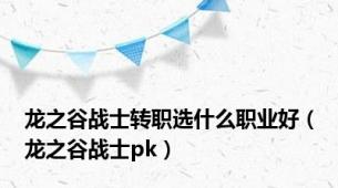 龙之谷战士转职选什么职业好（龙之谷战士pk）