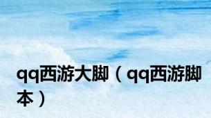 qq西游大脚（qq西游脚本）