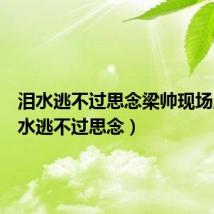 泪水逃不过思念梁帅现场版(泪水逃不过思念)