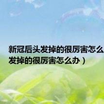 新冠后头发掉的很厉害怎么办(头发掉的很厉害怎么办)