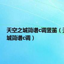 天空之城简谱c调竖笛(天空之城简谱c调)
