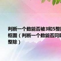 判断一个数能否被3和5整除的程序框图(判断一个数能否同时被3和5整除)