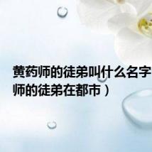 黄药师的徒弟叫什么名字(黄药师的徒弟在都市)