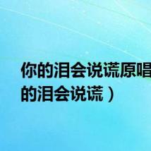 你的泪会说谎原唱（你的泪会说谎）