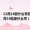 12月14日什么节日（12月14日是什么节）