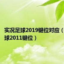 实况足球2019键位对应(实况足球2011键位)