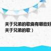关于兄弟的歌曲有哪些好听的（关于兄弟的歌）