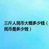三斤人民币大概多少钱（三斤人民币是多少钱）