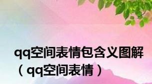 qq空间表情包含义图解（qq空间表情）
