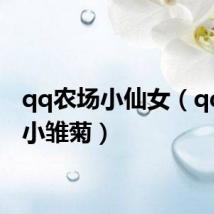 qq农场小仙女(qq农场小雏菊)