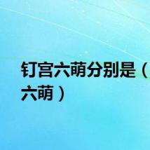 钉宫六萌分别是（钉宫六萌）