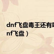 dnf飞盘毒王还有吗(dnf飞盘)