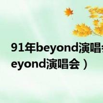 91年beyond演唱会(beyond演唱会)