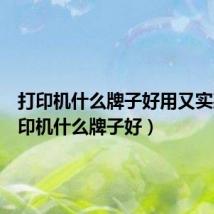 打印机什么牌子好用又实惠(打印机什么牌子好)