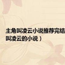 主角叫凌云小说推荐完结(主角叫凌云的小说)