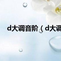 d大调音阶（d大调）